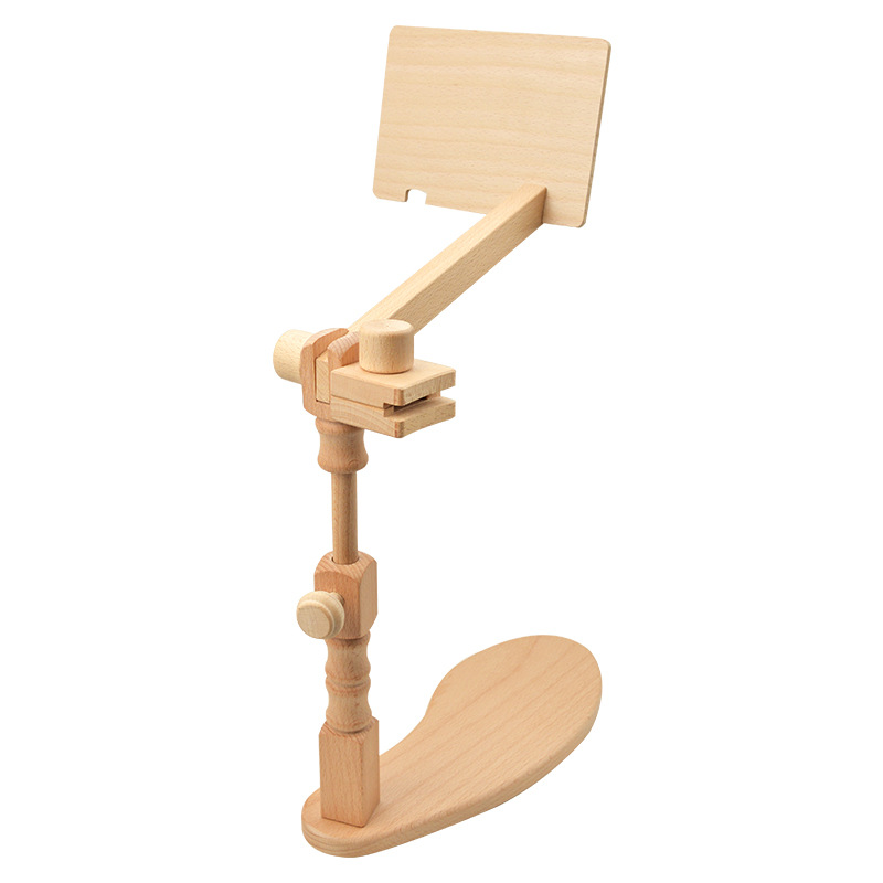 Wooden Round Rectangle Embroidery Hoop Holder Adjustable — image 1