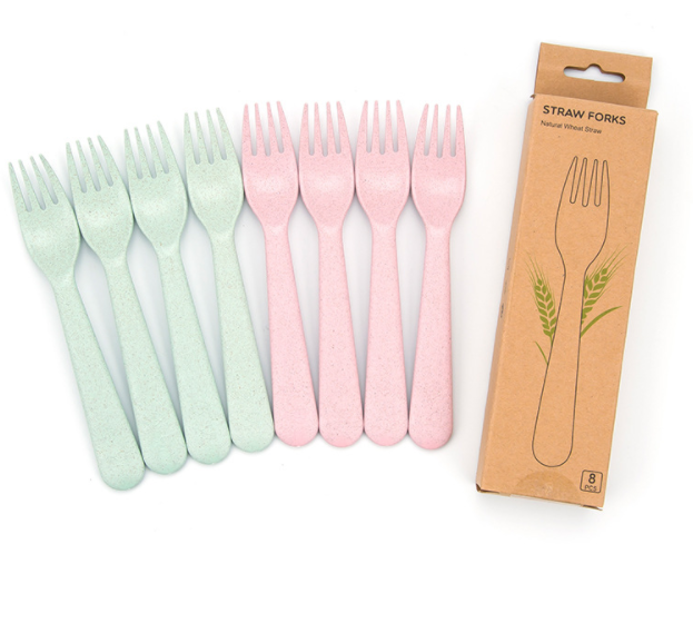 Fork4 pink4 green kraft