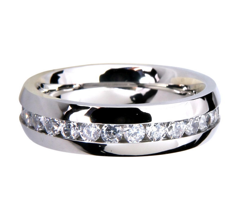 Fashion Ring Single Row With Diamond Finger Ring