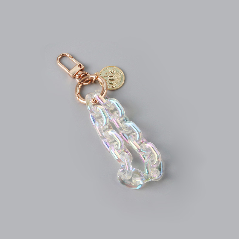Alloy Listing Keychain Colorful Buckle Chain Key Pendant Pendant 1 Style - Shop at LoveMi