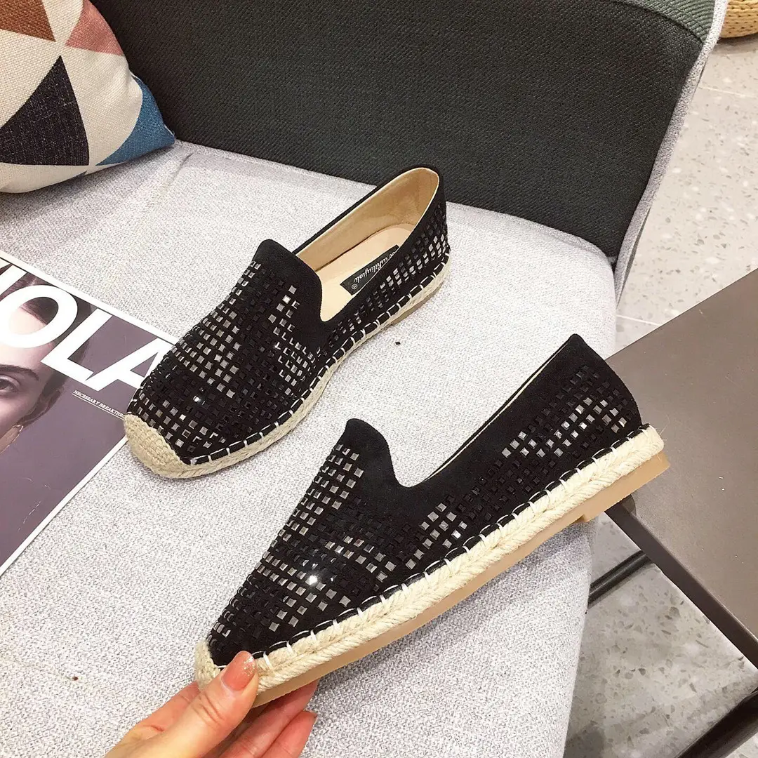 Women's Thick-soled All-match Lazy One-step Rhinestone Fashion Casual Shoes