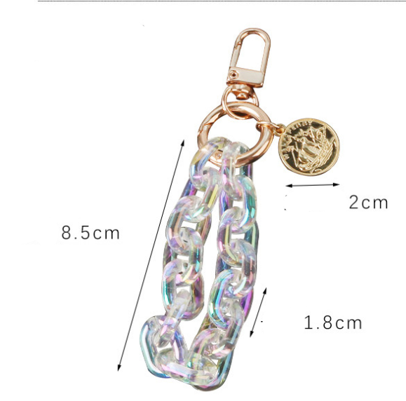 Title 1, Alloy Listing Keychain Colorful Buckle Chain Ke...