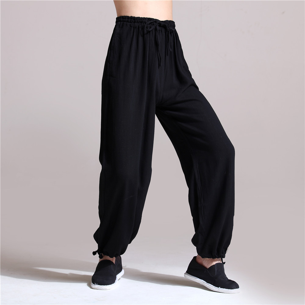 Title 3, Casual Trousers Linen Wide-leg Pants Bloomers