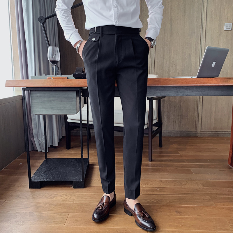 Title 4, Pantaloni Slim British Business Casual. Vestibi...