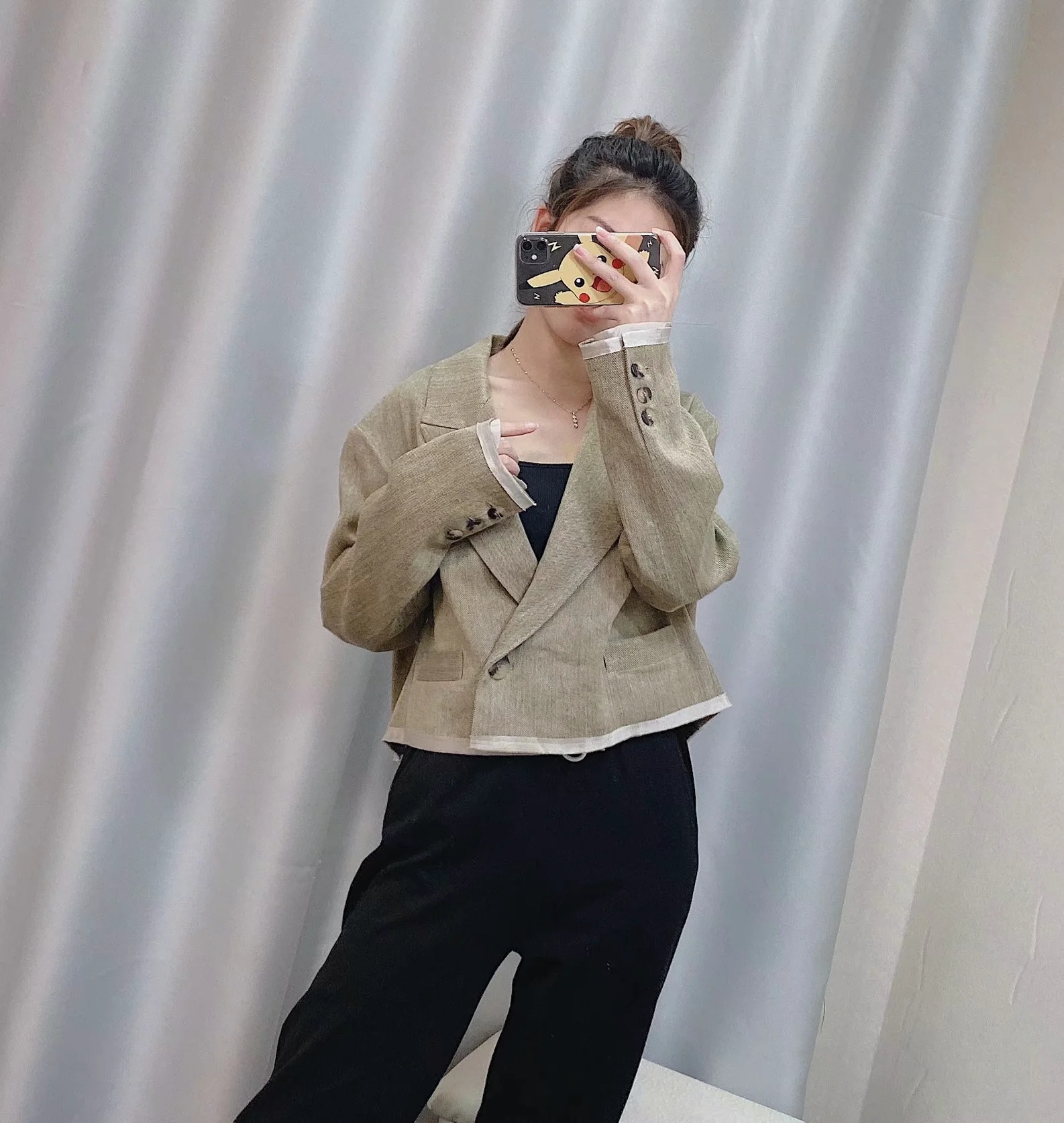 European And American Women's Stitching Short Casual Suit Jacket