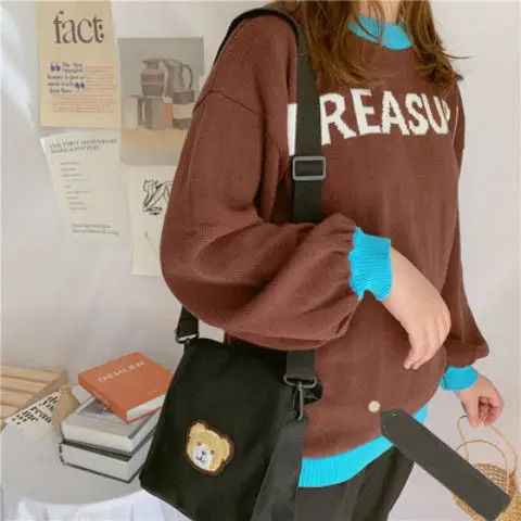 Crossbody Bag Female Canvas Shoulder & Crossbody Bag