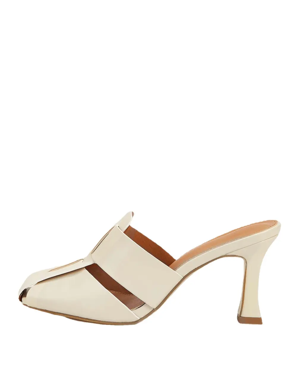 Fashion Woven Shoe Upper Mid Heel Sandals and Slippers