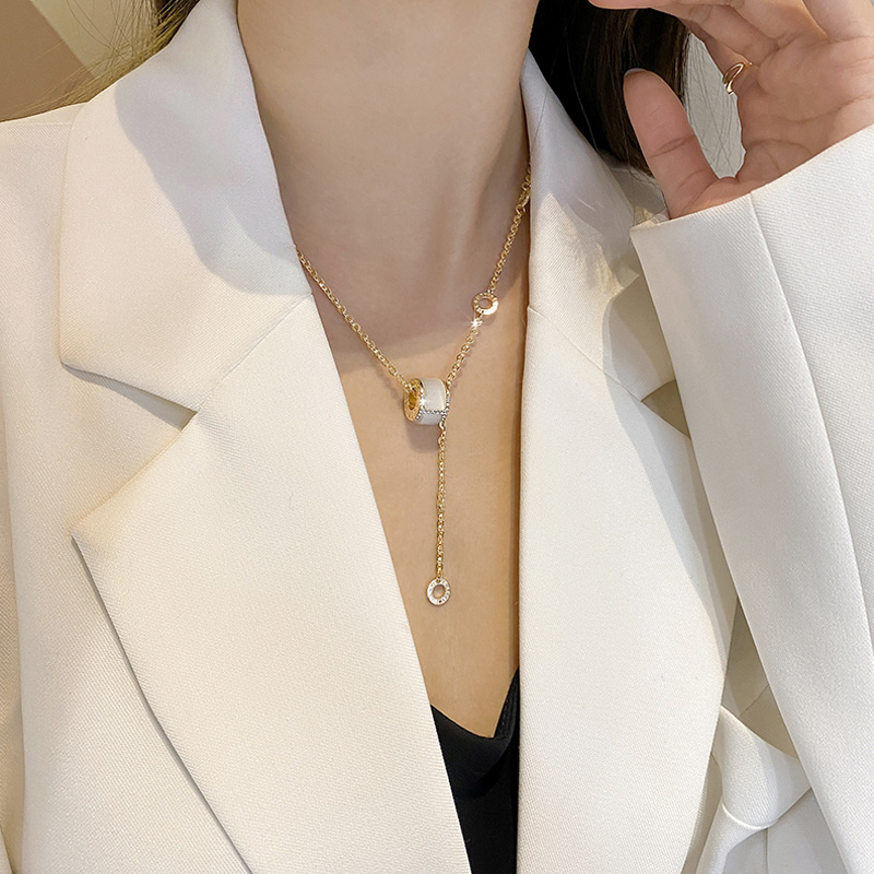 Rose Gold Clavicle Chain Temperament Necklace