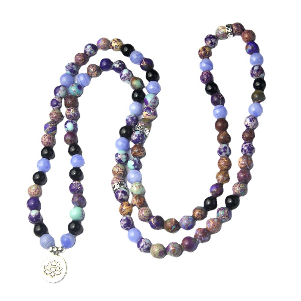 Emperor Stone Bracelet With Colored Spots