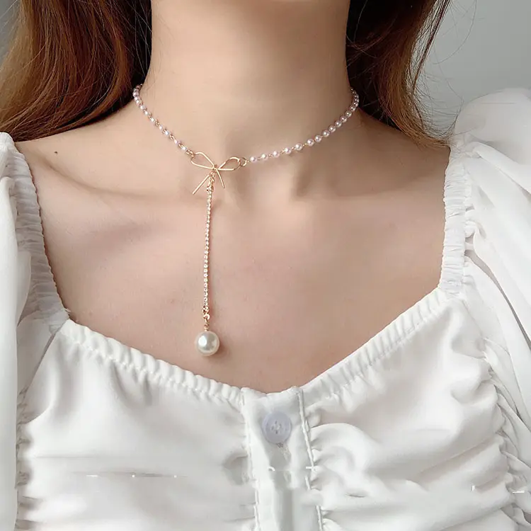 New Niche Design Pearl Necklace Women"s Fashion