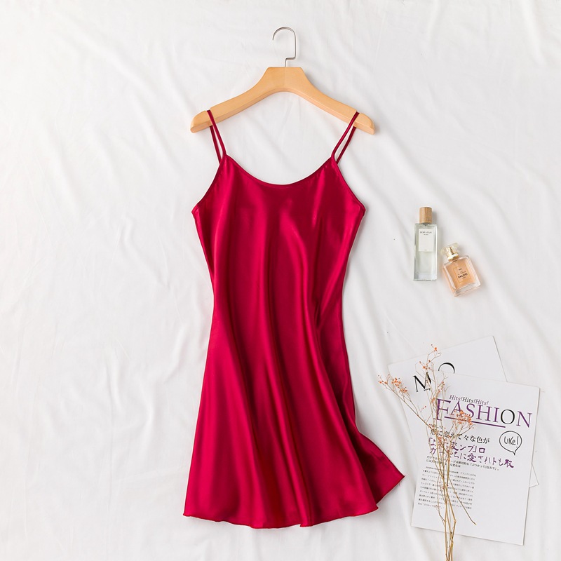 Bridesmaid Red Bridal Dressing Gown Suspender Dress Home Night Gown