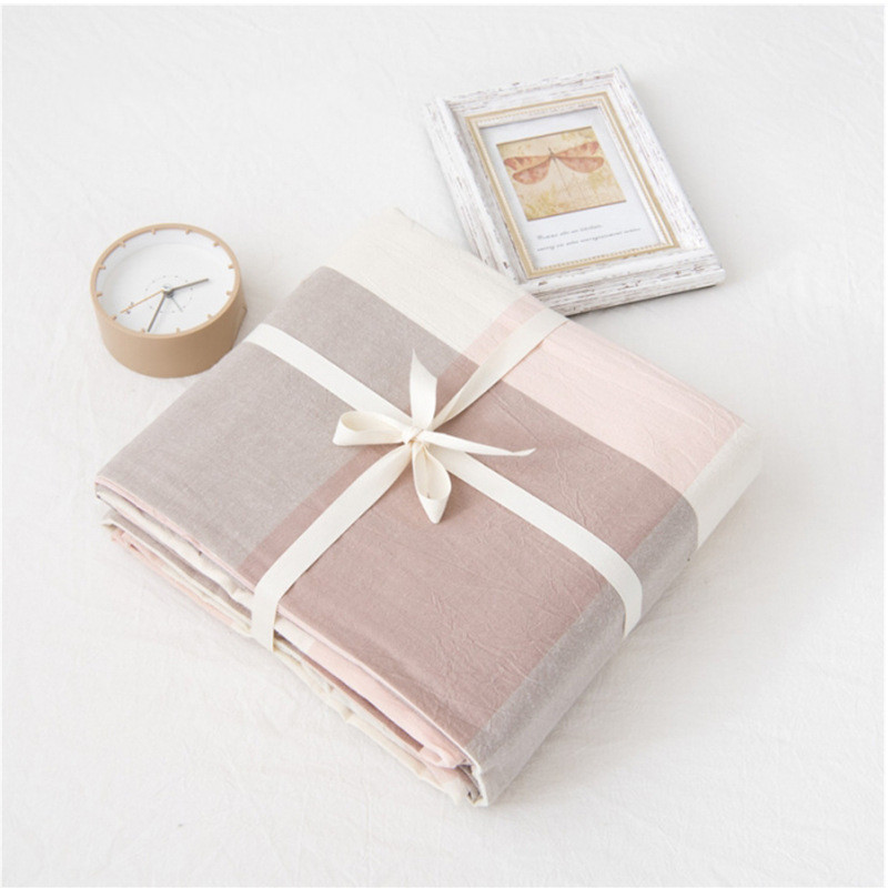 Washed Cotton Single Quilt Cover Without Printing Cotton Single Quilt Cover