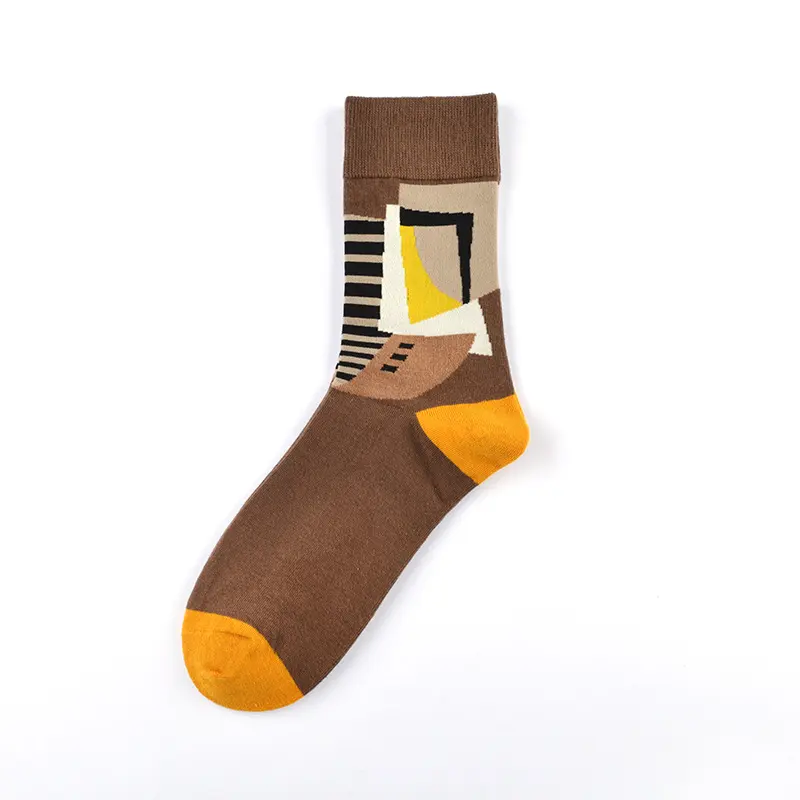 Personality Tide Socks Lighthouse Combed Cotton Embroidered Tube