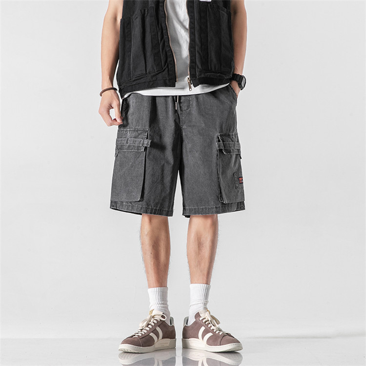 Title 5, Trend Herren-Shorts, einfarbig, gewaschen im Re...