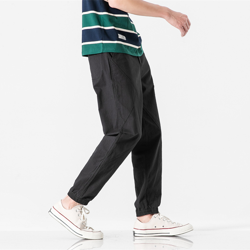 Title 2, Heren Casual Slim Fit Broek met Open Lijn, Eenv...