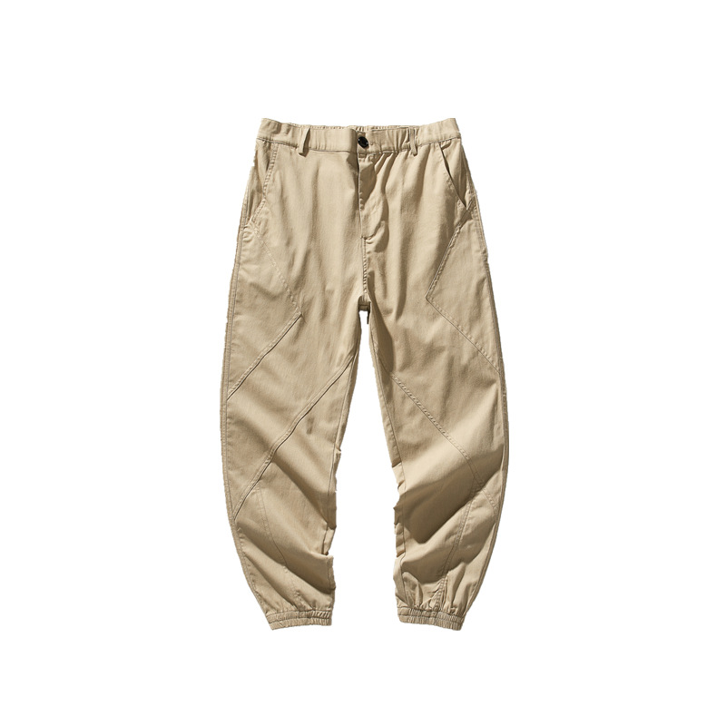 Title 6, Heren Casual Slim Fit Broek met Open Lijn, Eenv...