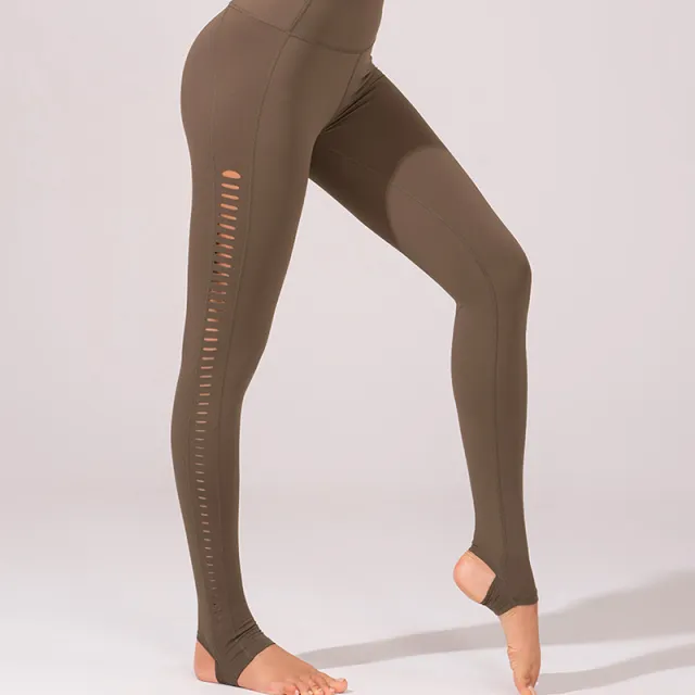 Fashion Ladies High Waist Step on Yoga Pants Army Green - Shop at LoveMi