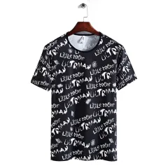 Camouflage Short-sleeved T-shirt Plus Size Loose And Comfortable Men's Clothing - Letters - View 1