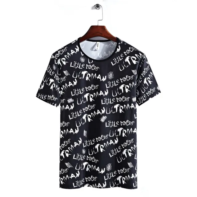 Camouflage Short sleeved T shirt Plus Size Loose And Comfortable Men's Clothing Letters - Shop at LoveMi