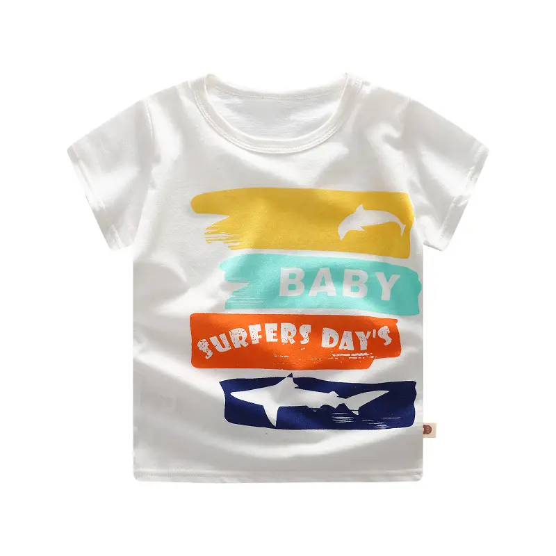 Summer Children's Short-sleeved T-shirt Cotton Casual Cartoon