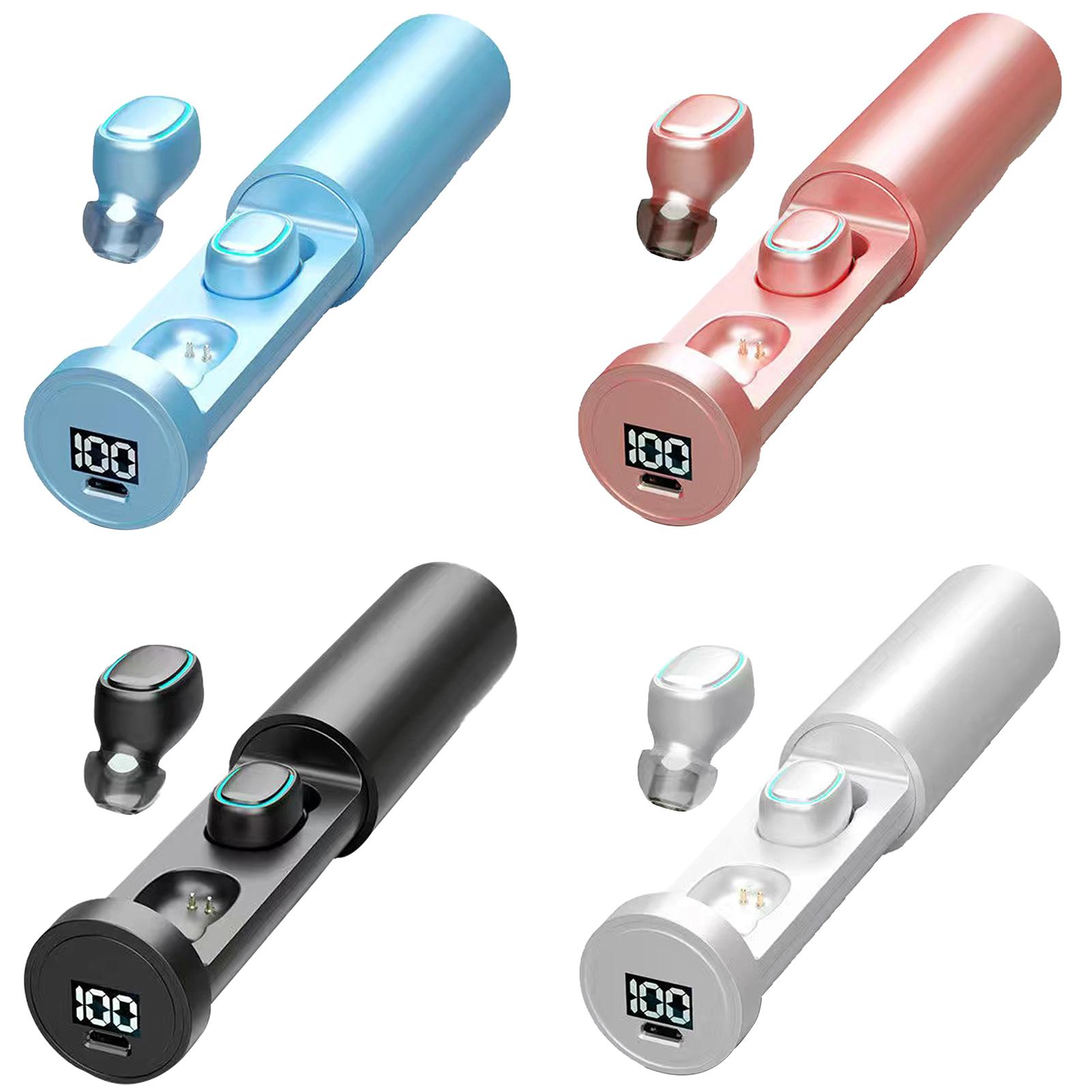 5.0 Digital Display Touch HiFi Binaural Sports Tws Wireless Bluetooth Headset Mini Pull - Image 3