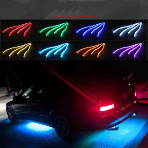 Car Remote Control Chassis Light Voice APP Colorful Decorative