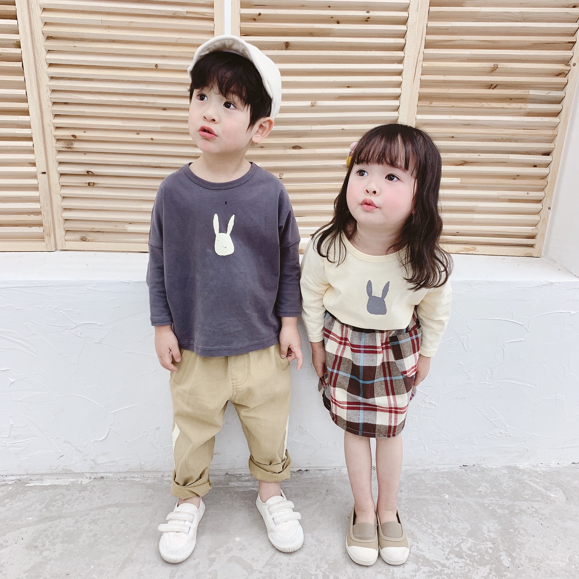 Korean Ins Spring And Autumn Children's Clothing Baby Cartoon T-shirt