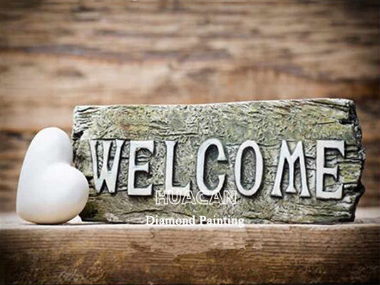Cross Stitch Welcoming Farmhouse Home Decoration Embroidery Handmade Giftsv
