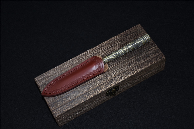 Longquan Tea Knife With Copper Handle