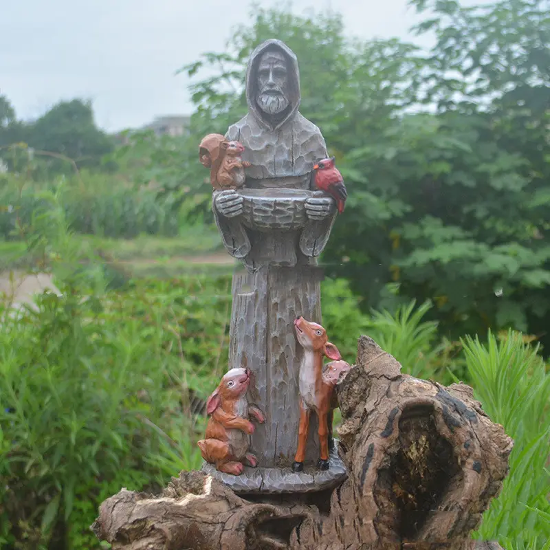 St. Francis And Animal Friends Resin Crafts