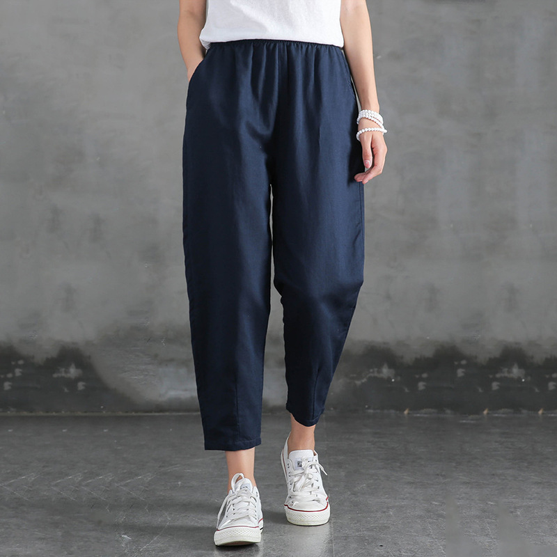 Title 8, Cropped Pants Loose Harem Casual Pants