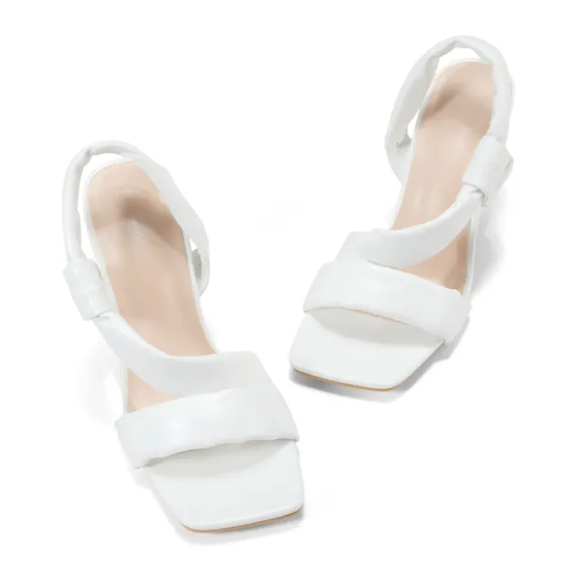 New Soft Strap High Heel Sandals White - Shop at LoveMi