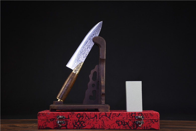 سكين مطبخ صغير مصنوع يدويًا على طريقة لونغتشوان