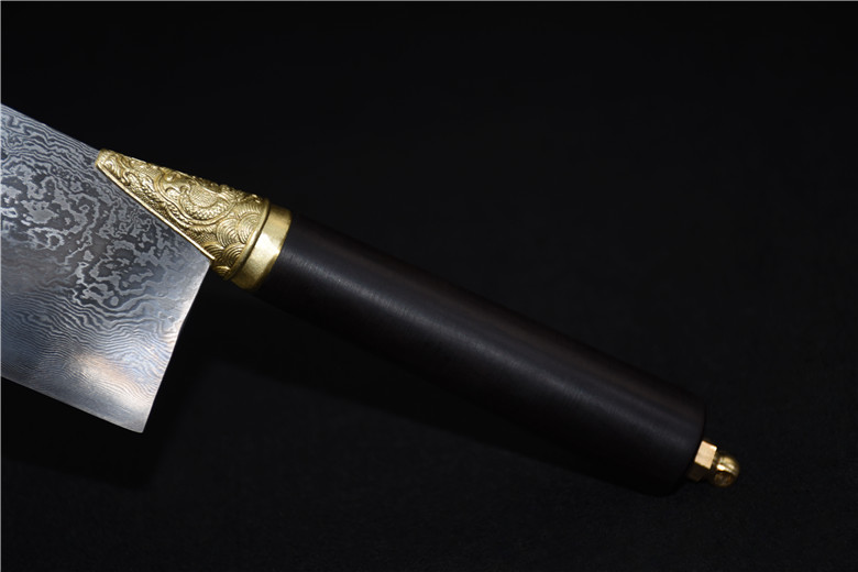 Longquan Pattern Steel Small Kitchen Knife