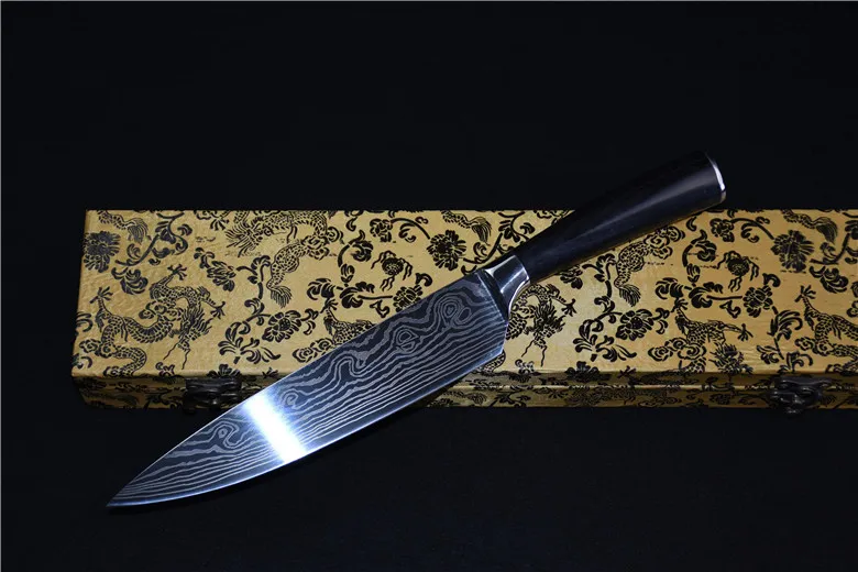 Longquan Japanese Sashimi Knife - Black