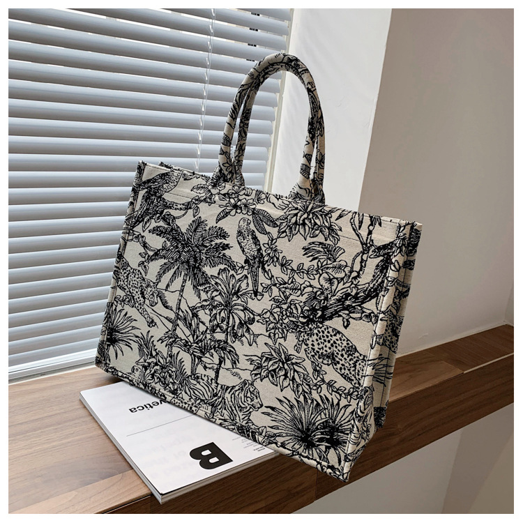 New Style Graffiti Inkjet Canvas Shoulder Bag Large-Capacity Handbag