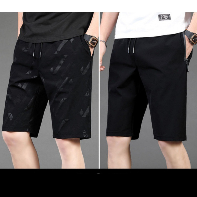 Title 2, Mens Ice Silk Shorts Thin Sports Five-point Pa...