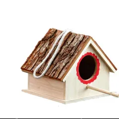 Bird House Bird Nest Outdoor Tree Parrot Breeding Box - 17.5X16X15Cm - View 1