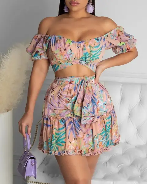 New Women' Floral Print Dress