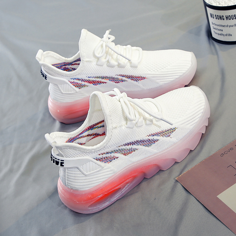 Fashion Ladies Simple Mesh Flying Knitting Shoes