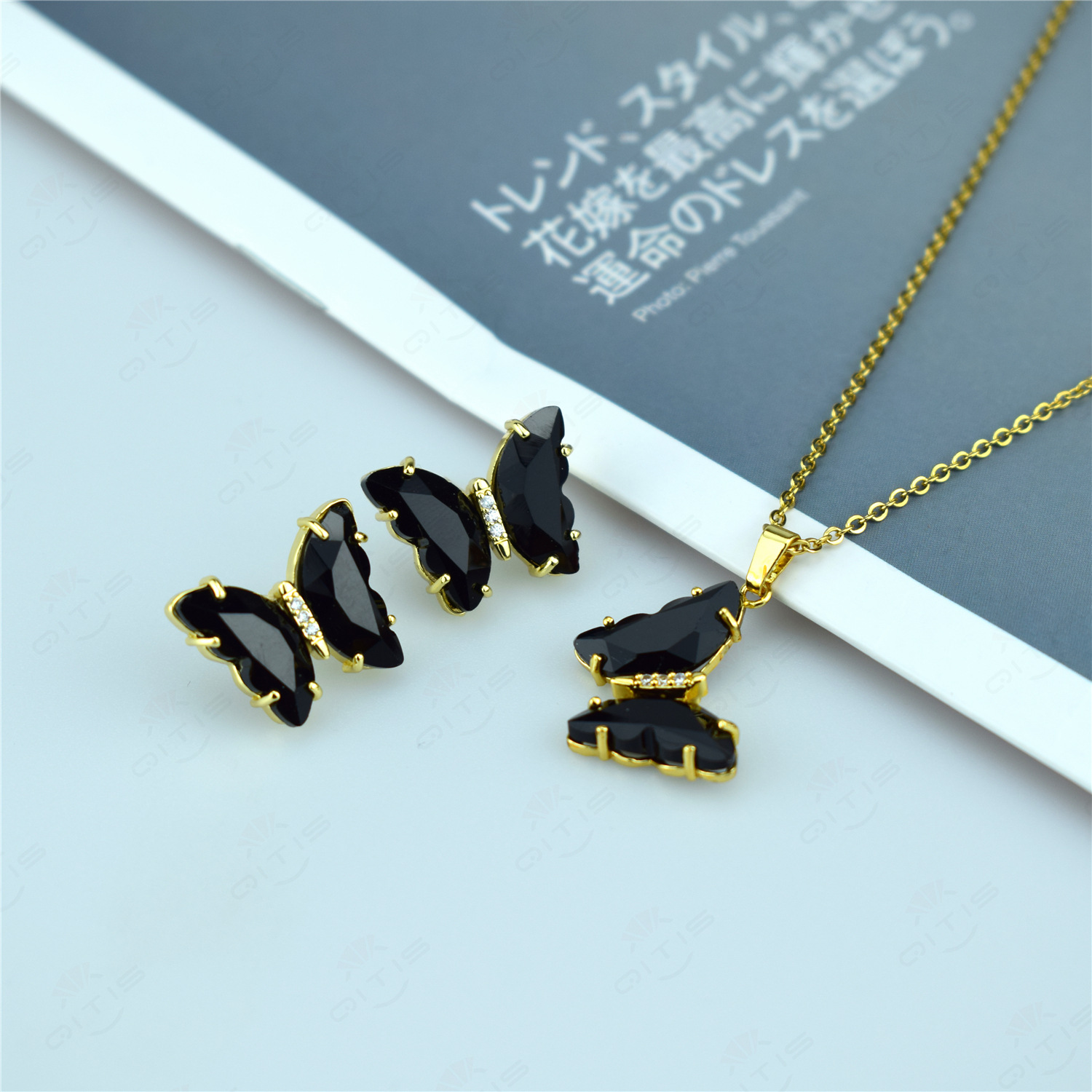 Butterfly Jewelry Set Sen Series Sweet Earrings