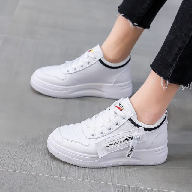Fashionable Thickness Breathable Casual Sneakers Black - Shop at LoveMi