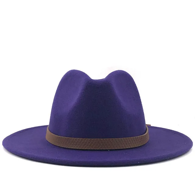 Top Hat With Flat Brim And Big Brimmed Hat Purple - Shop at LoveMi