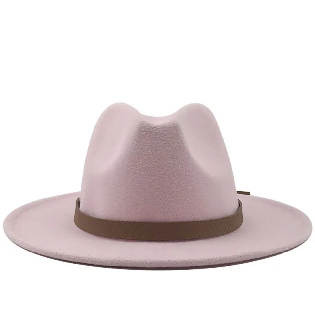 Top Hat With Flat Brim And Big Brimmed Hat Pink - Shop at LoveMi