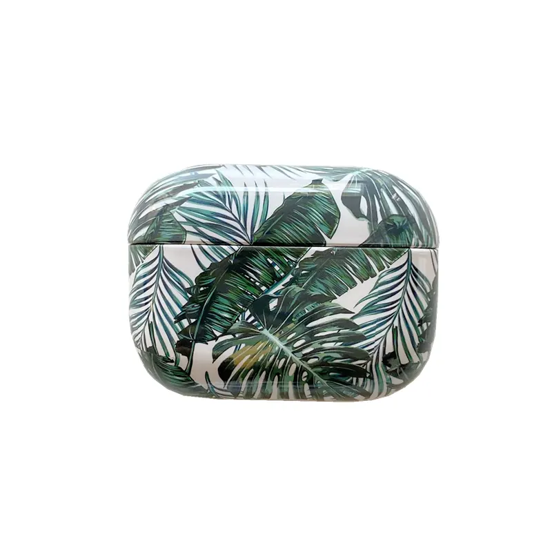 Banana Leaves Earphone Case for Cases Cute Soft Tropical