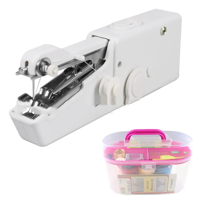 Handheld Portable Electric Sewing Machine Set Mini Household Handy Handheld Electric Sewing Machine