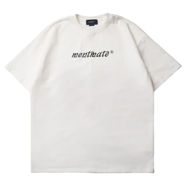Nineteen color Cotton Couple Round Neck T shirt Loose Style Short Sleeves White - Shop at LoveMi
