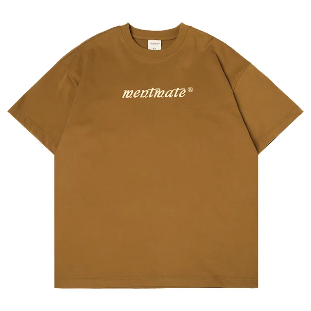 Nineteen color Cotton Couple Round Neck T shirt Loose Style Short Sleeves Brown - Shop at LoveMi