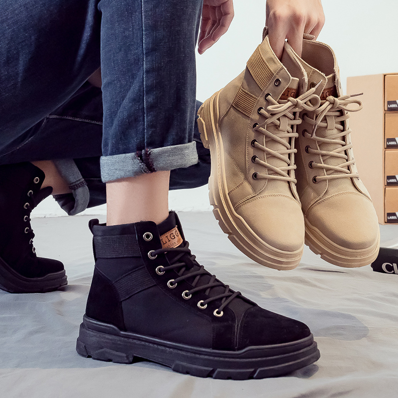 Desert Tide Shoes Breathable Canvas Men's Shoes