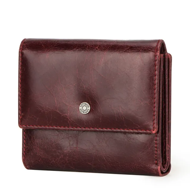 Randy RFID Leather Small Bifold Wallet Red - Shop at LoveMi